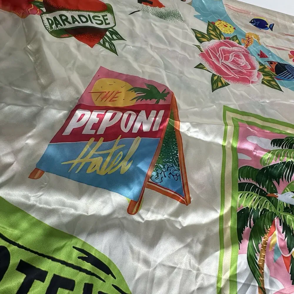 the peponi hotel the banana house Summer tropical cuban paradise scarf Wrap
